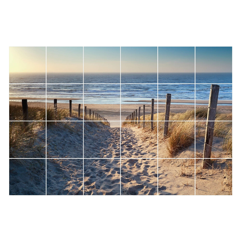 Nalepki na kafelki Ścieżka na plażę