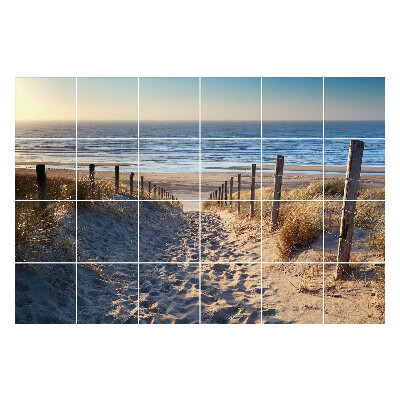 Nalepki na kafelki Ścieżka na plażę