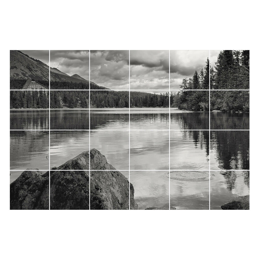 Naklejki na kafelki Spokojny krajobraz wodny