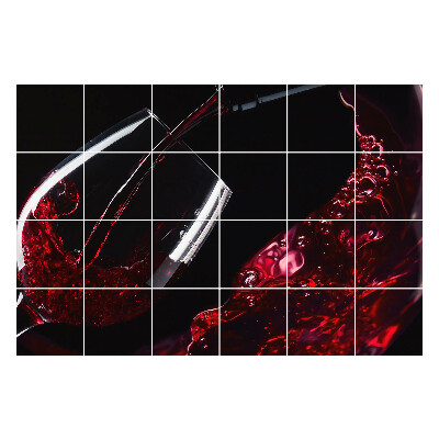 Nalepki na kafelki Wino w szklance