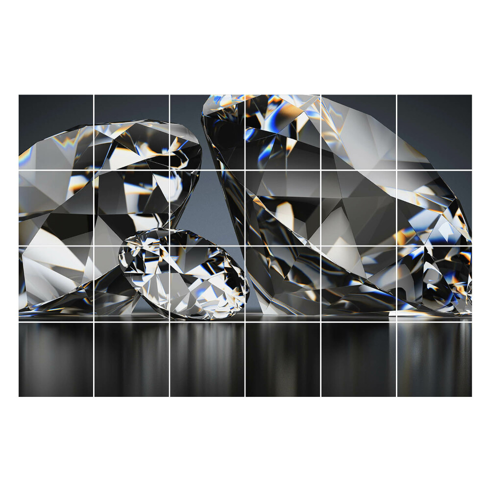 Naklejki na kafelki Klejące się diamenty