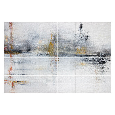 Nalepki na kafelki Abstrakcyjny pejzaż z fakturą