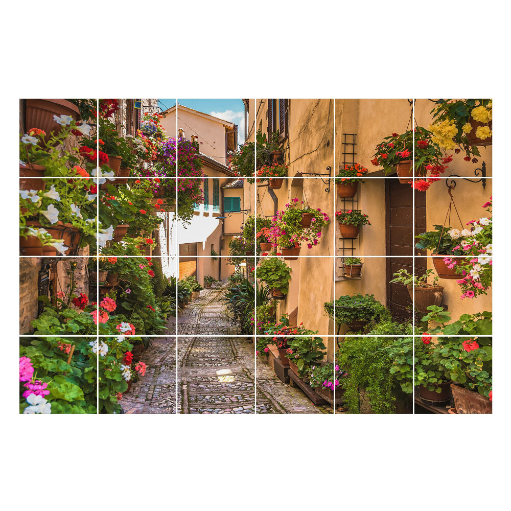 Naklejki na kafelki Urokliwa kwiatowa alejka