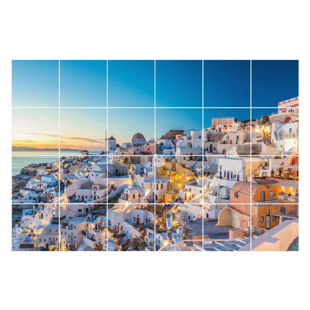 Naklejki na kafelki Malownicza architektura wyspy