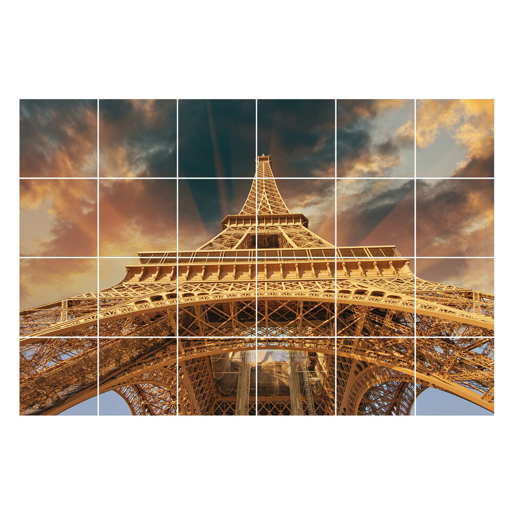 Naklejki na kafelki Wieża w chmurach