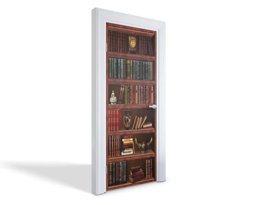 Naklejka na drzwi samoprzylepna Zabytkowa biblioteka