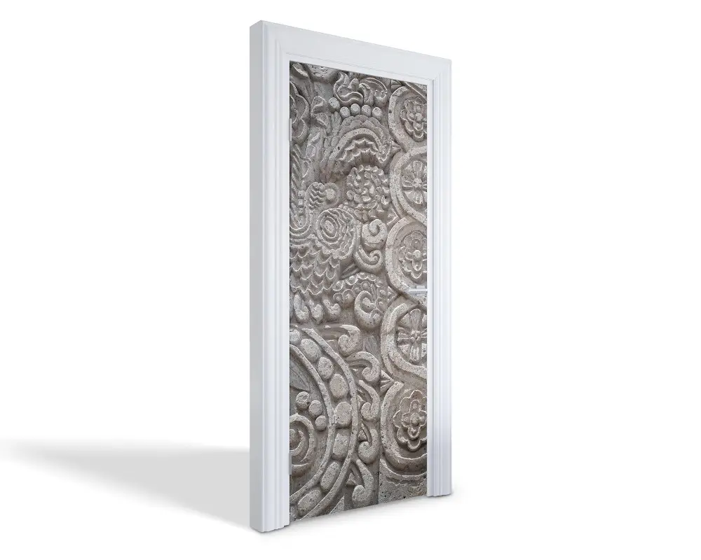 Naklejka na drzwi samoprzylepna Kamienny relief