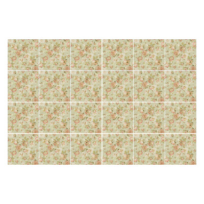 Okleina na płytki Kwiatowy motyw w stylu vintage