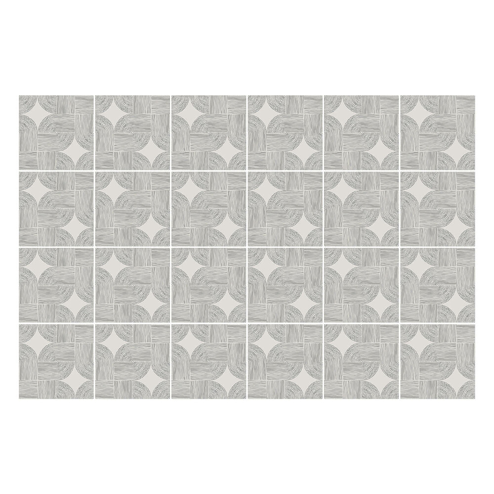 Naklejki na kafelki do kuchni Skrzyżowane łuki w siatce