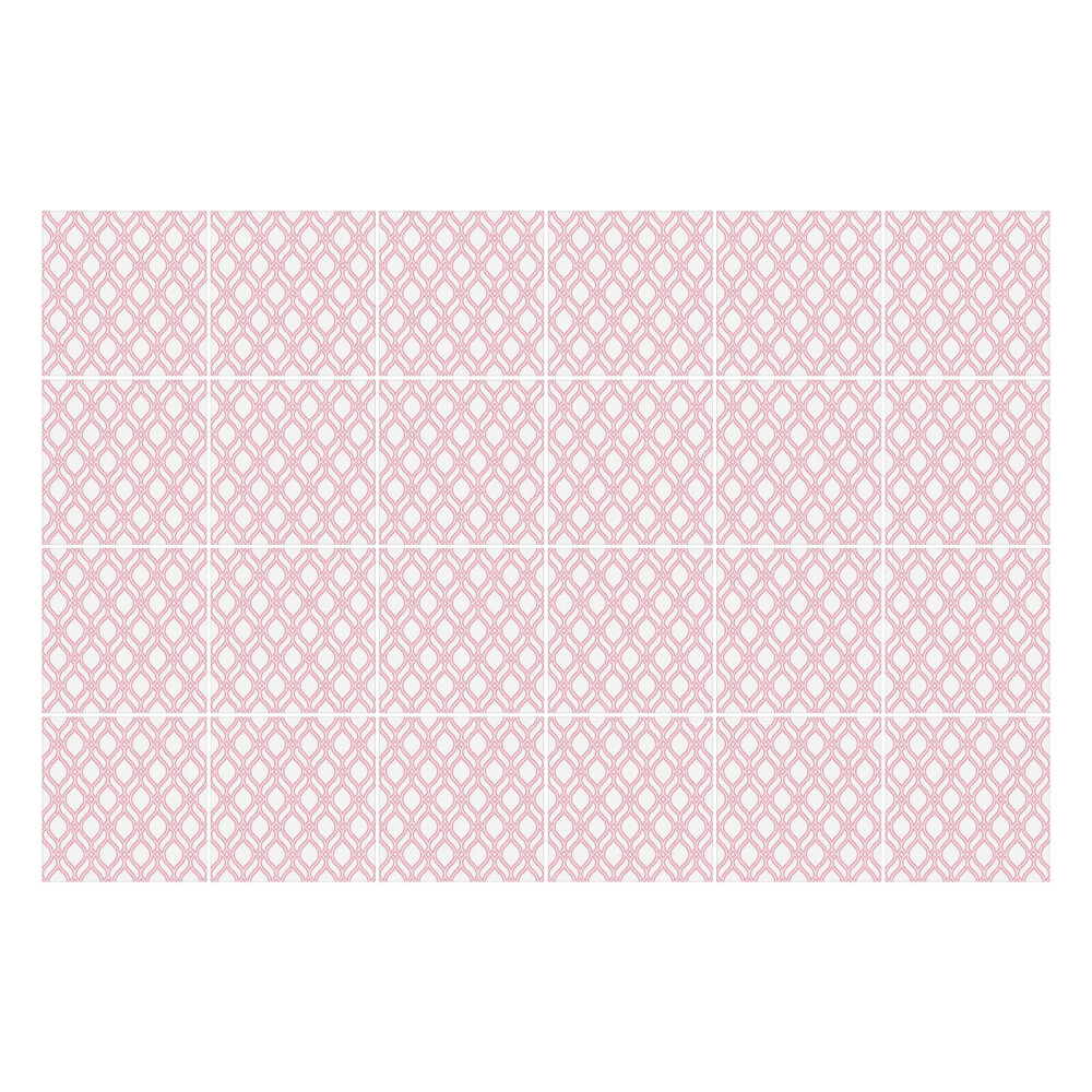 Naklejki samoprzylepne na kafelki Delikatne romby w siatce