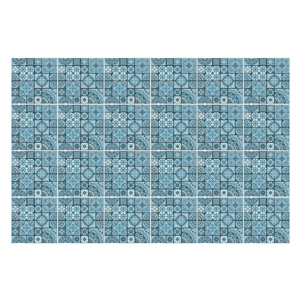 Okleina na płytki Geometryczne motywy w siatce