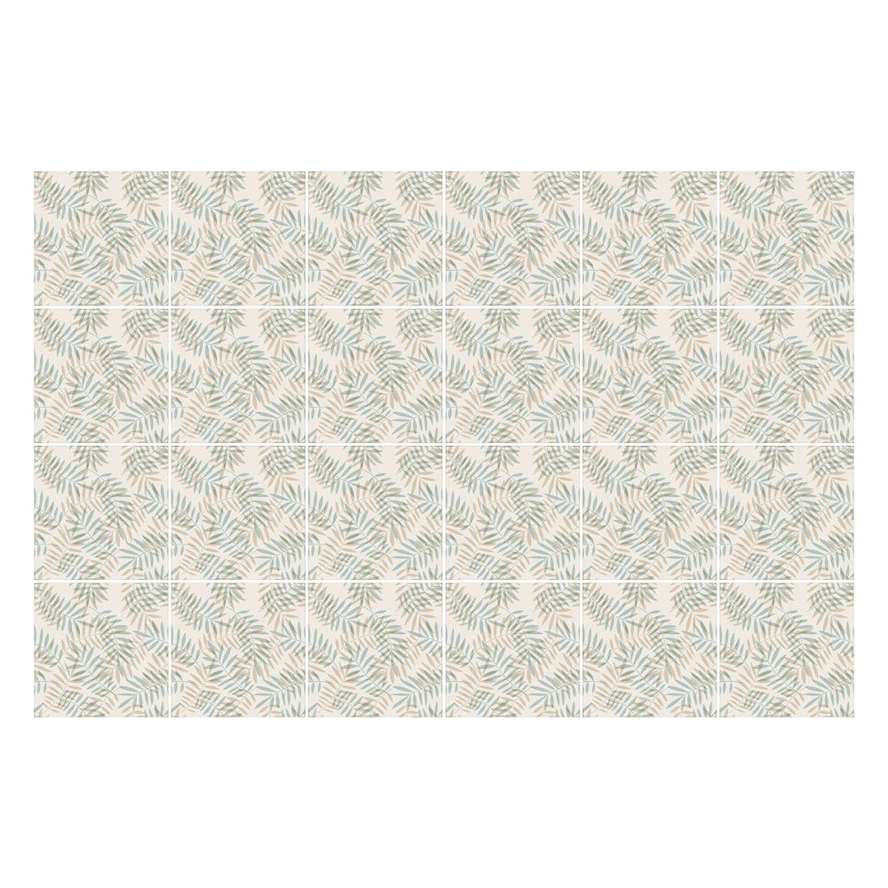 Naklejki samoprzylepne na kafelki Liście w delikatnym układzie