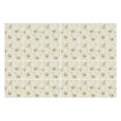 Naklejki na kafelki do kuchni Delikatne kwiaty na tle