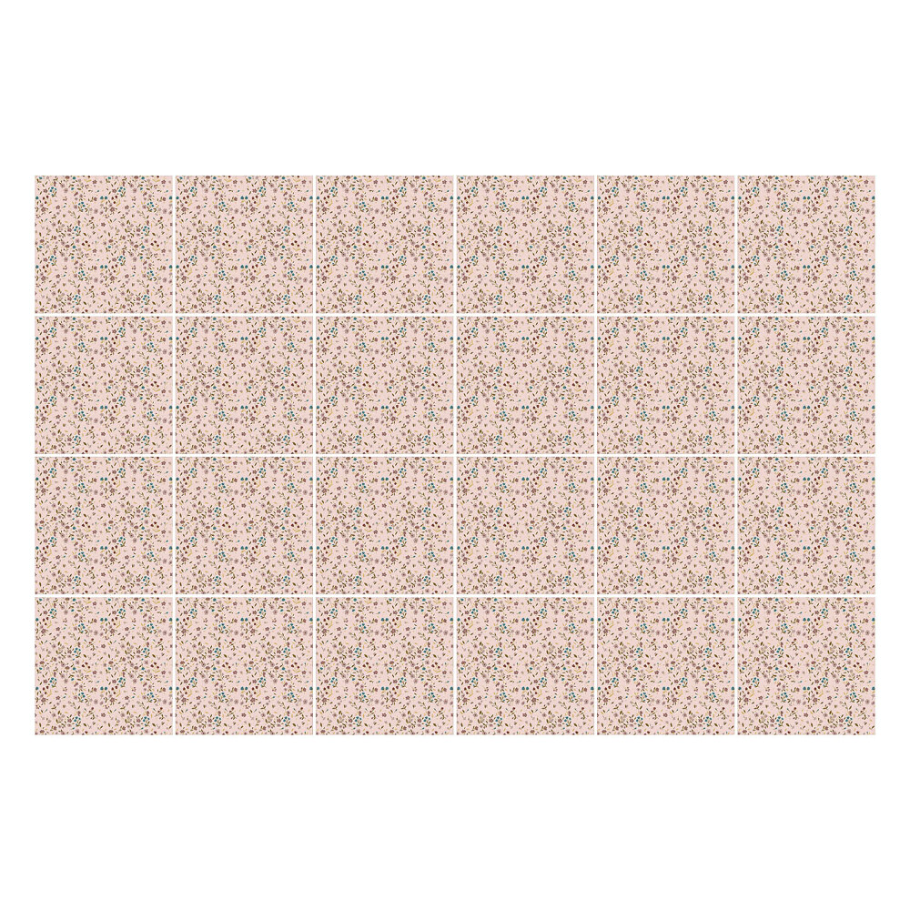 Naklejki na kafelki do kuchni Delikatne kwiatowe motywy