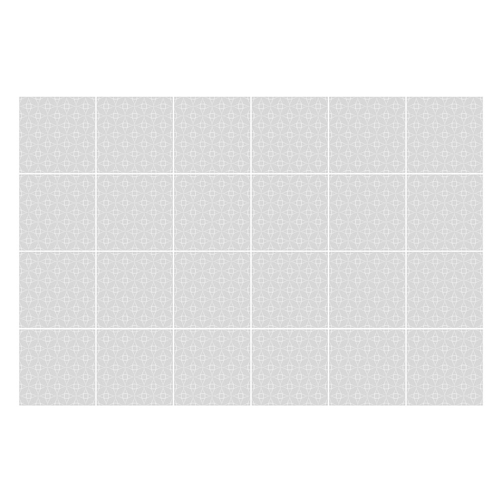 Naklejki na kafelki do kuchni Geometryczne figury w siatce