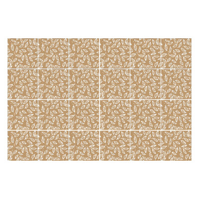 Okleina na płytki Liście w delikatnym układzie