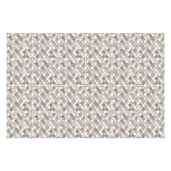 Okleina na płytki Geometryczne romby w siatce