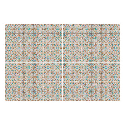 Naklejki na kafelki do kuchni Kwiatowy ornament z detalami