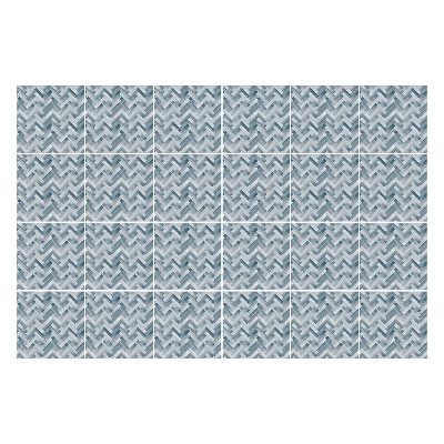 Okleina na płytki Zygzakowate linie w szarości