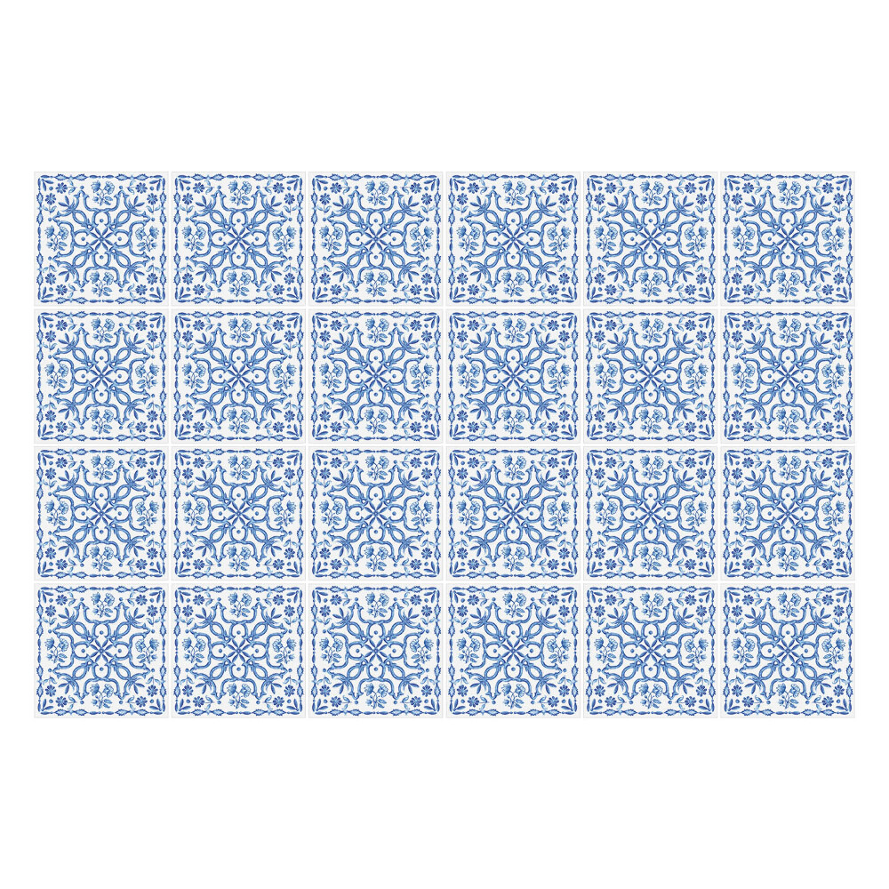 Naklejki na kafelki do kuchni Błękitne kafle