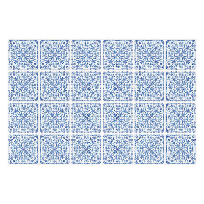 Naklejki na kafelki do kuchni Błękitne kafle