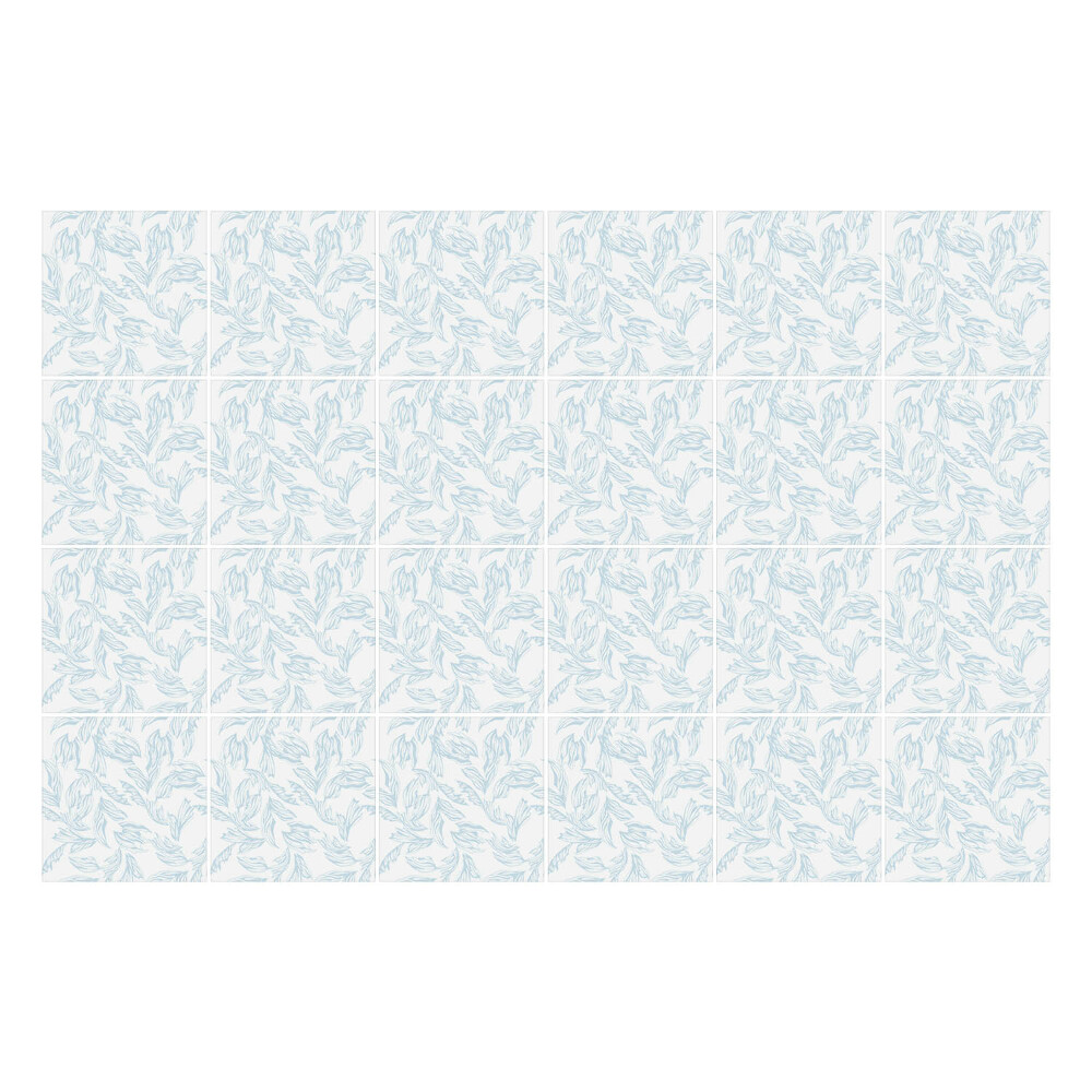 Naklejki samoprzylepne na kafelki Delikatne liście w ruchu