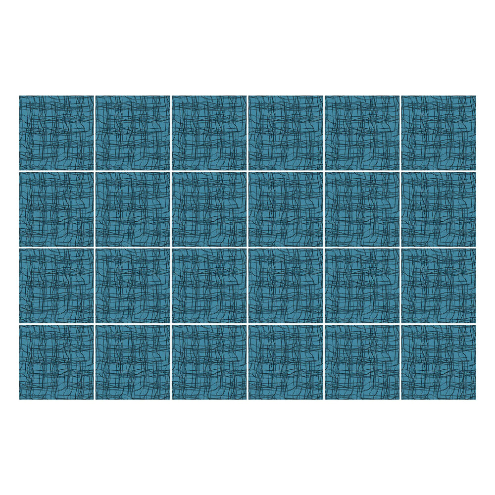 Naklejki na kafelki do kuchni Geometryczne linie w siatce