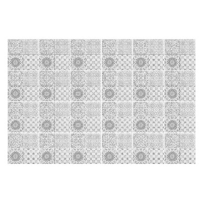 Naklejki na kafelki do kuchni Motywy kwiatowe i geometryczne