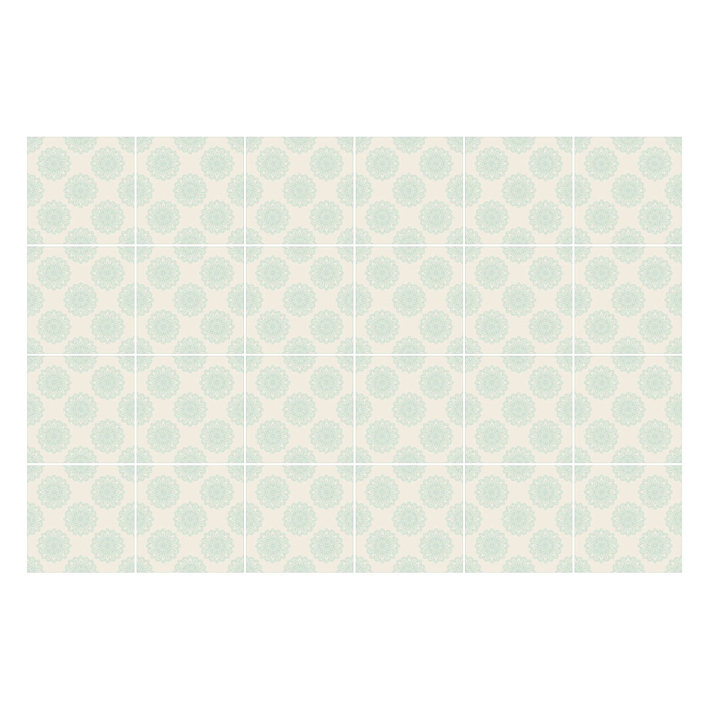 Okleina na płytki Delikatne kwiatowe motywy