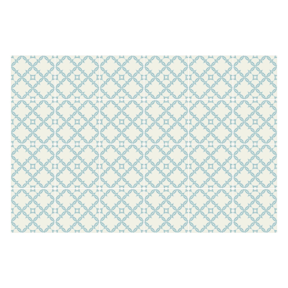 Naklejki samoprzylepne na kafelki Geometryczne kształty w siatce