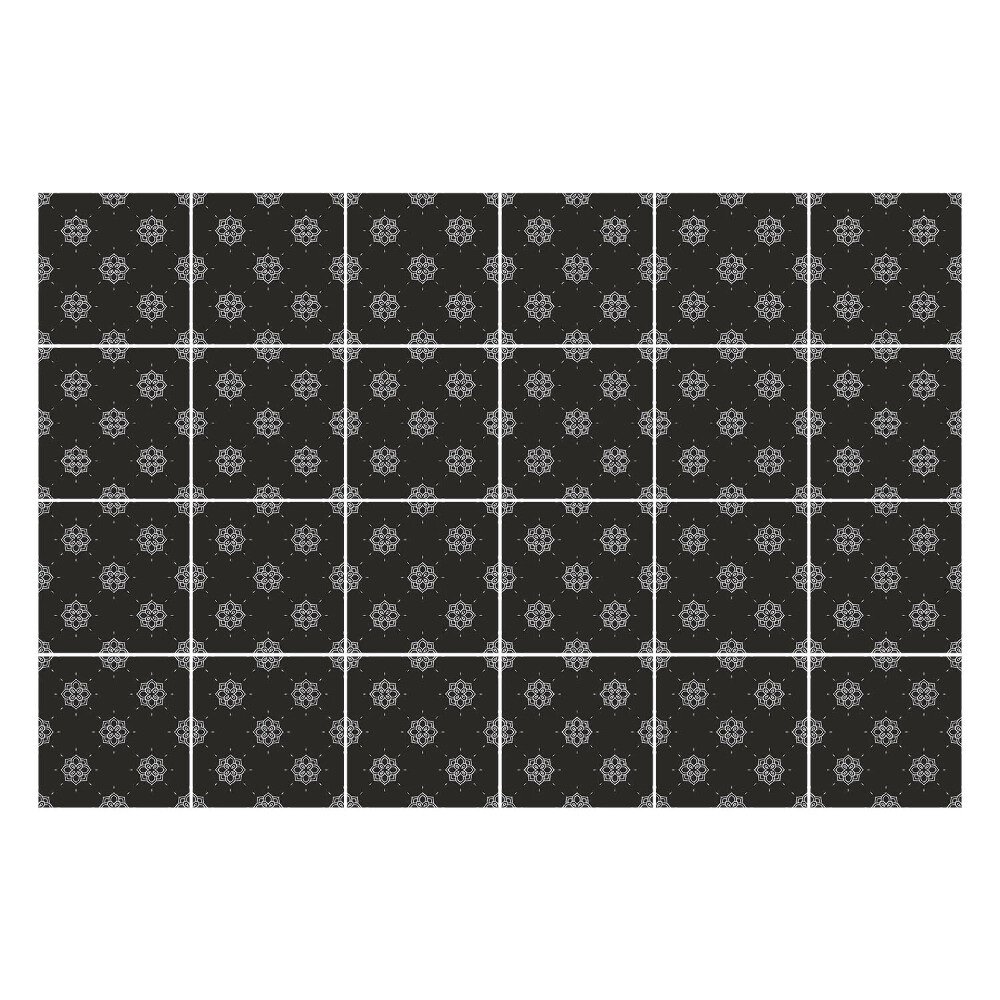 Okleina na płytki Geometryczne kształty w siatce