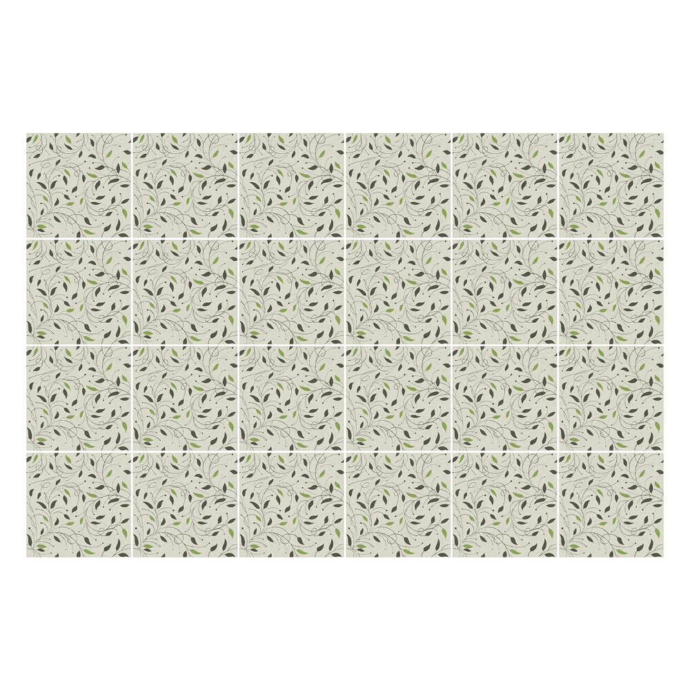 Okleina na płytki Delikatne liście i gałązki