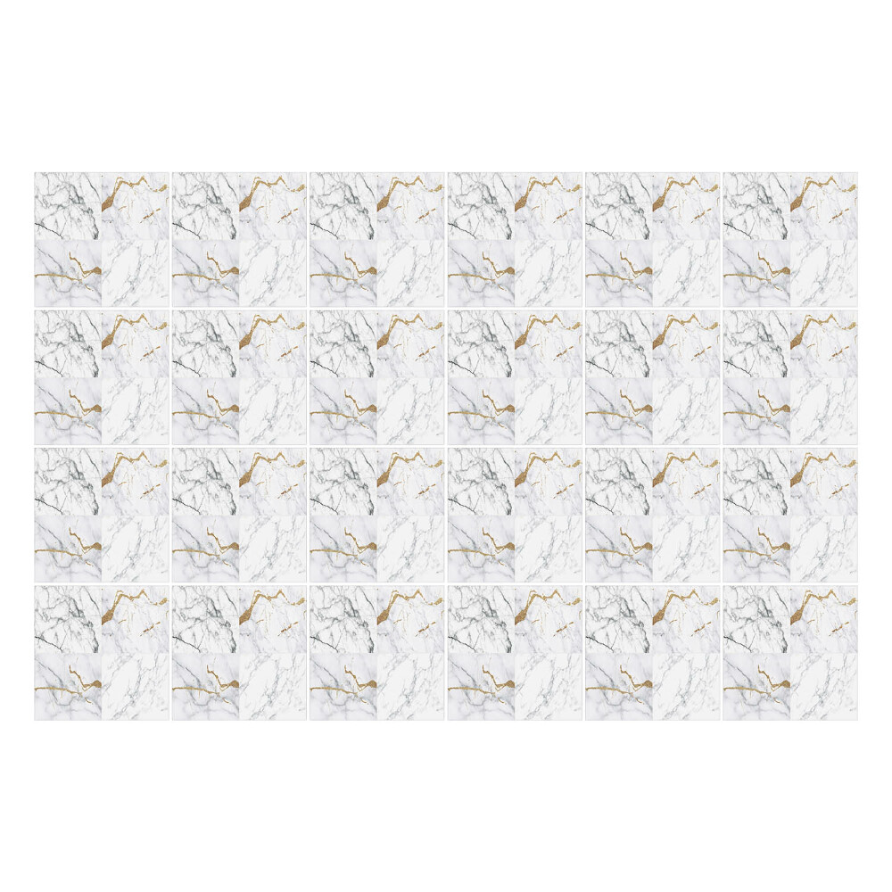 Naklejki samoprzylepne na kafelki Marmurowe fale z akcentem