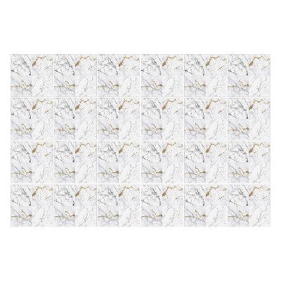 Naklejki samoprzylepne na kafelki Marmurowe fale z akcentem