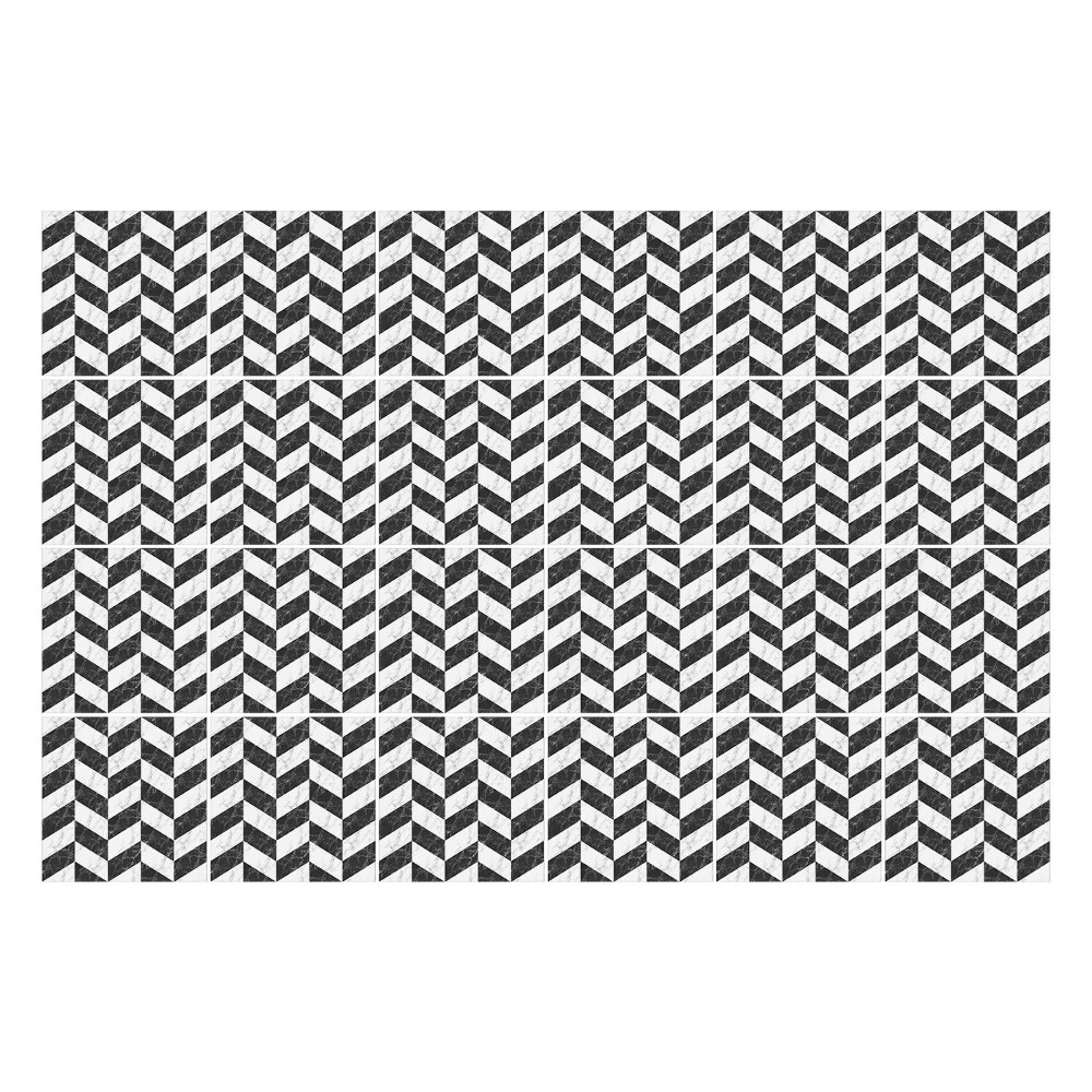 Naklejki samoprzylepne na kafelki Zygzakowate motywy w linii