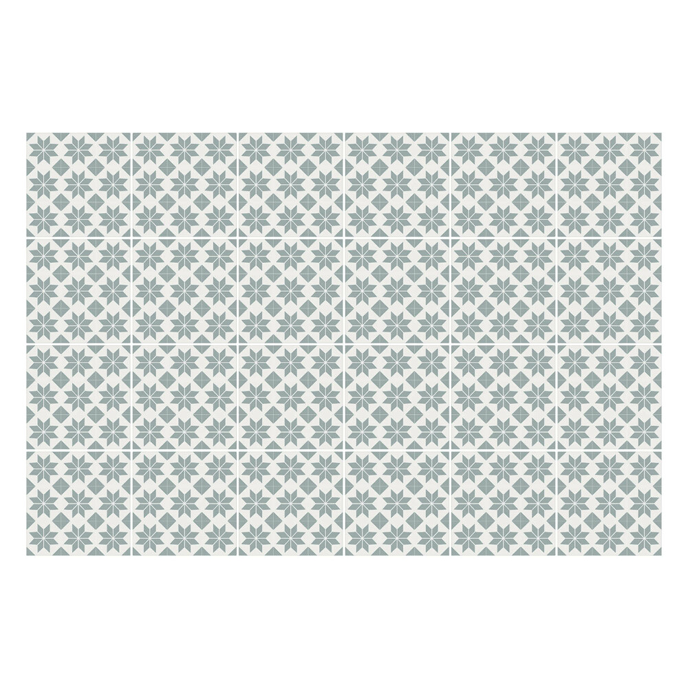 Okleina na płytki Geometryczne kwiaty w siatce