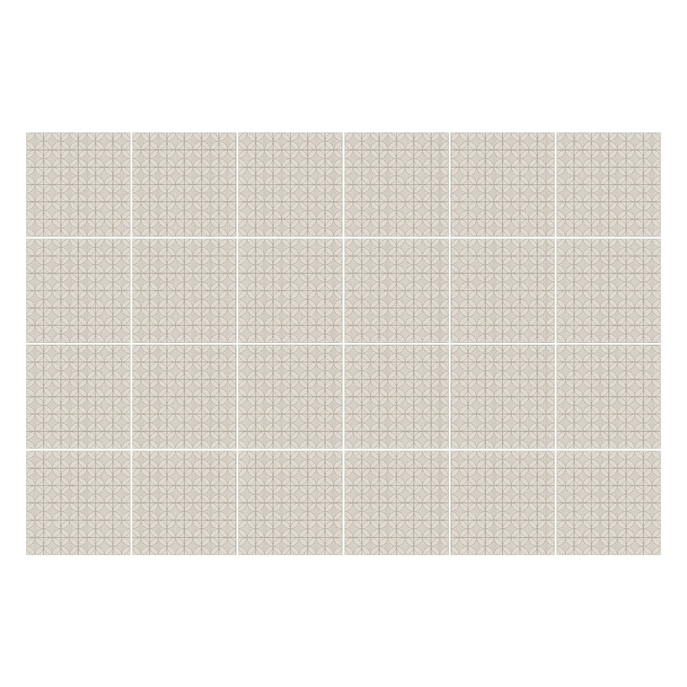 Naklejki samoprzylepne na kafelki Geometria w delikatnych kształtach