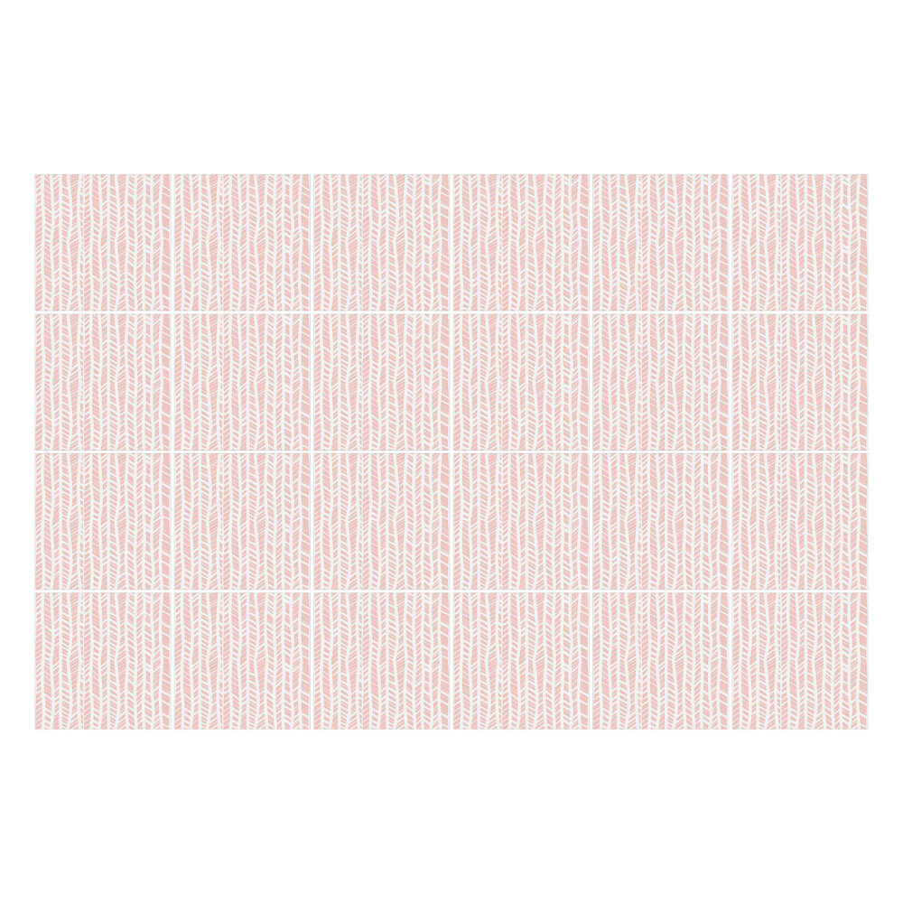 Naklejki samoprzylepne na kafelki Delikatne gałązki w rzędzie