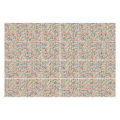 Naklejki na kafelki do kuchni Liście w dynamicznym układzie