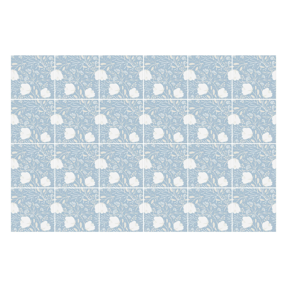 Okleina na płytki Kwiatowy motyw na tle