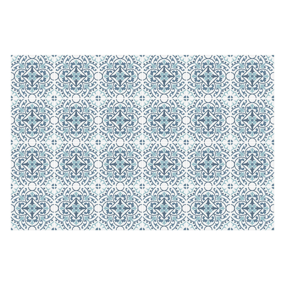 Naklejki samoprzylepne na kafelki Kwiatowe ornamenty w siatce