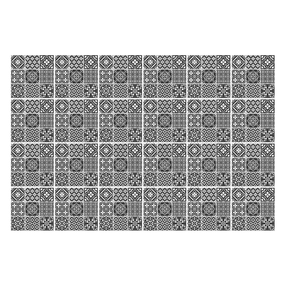 Naklejki samoprzylepne na kafelki Geometryczne motywy w kratkę