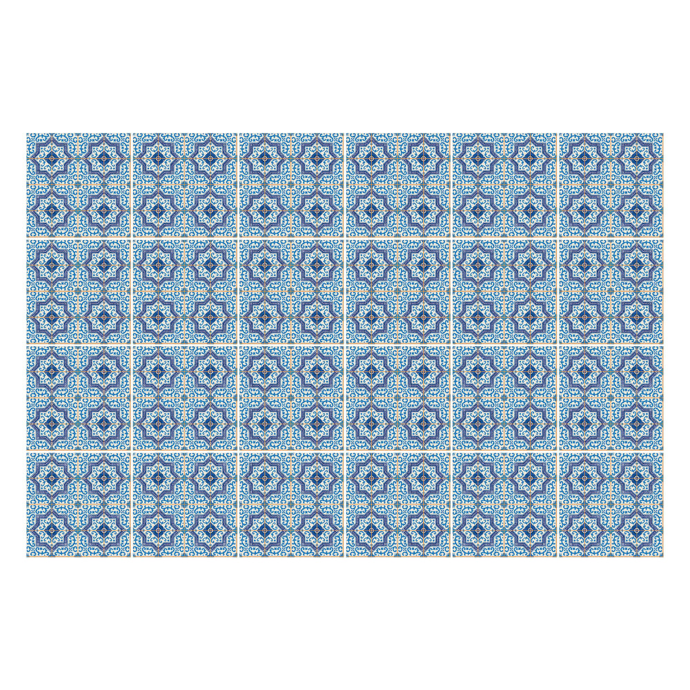 Okleina na płytki Geometryczne motywy kwiatowe