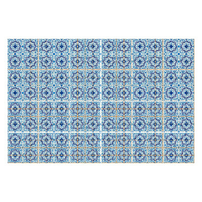 Okleina na płytki Geometryczne motywy kwiatowe