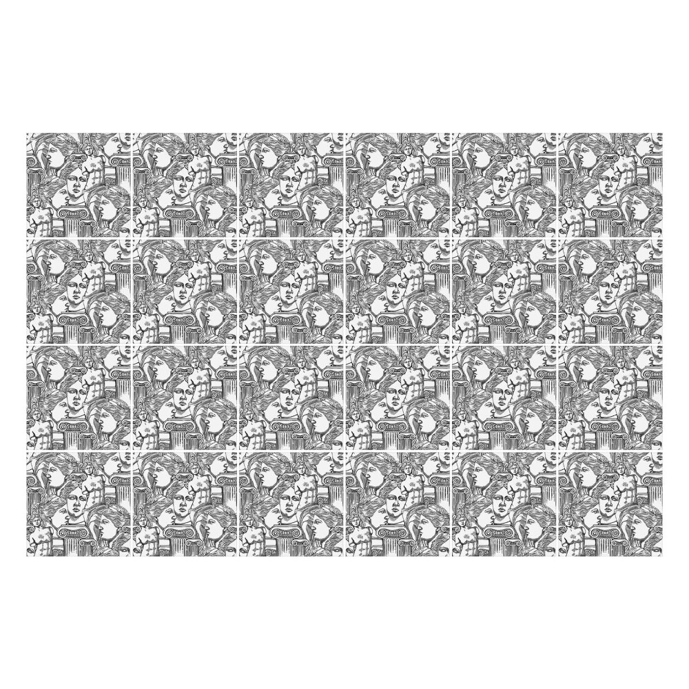 Naklejki na kafelki do kuchni Twarze w powtarzającym się układzie