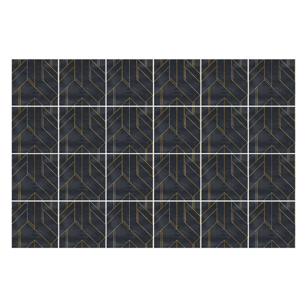 Naklejki samoprzylepne na kafelki Geometria w zygzaki