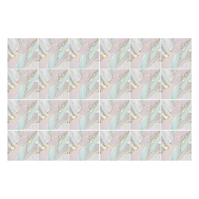 Naklejki samoprzylepne na kafelki Kolorowe marmurki