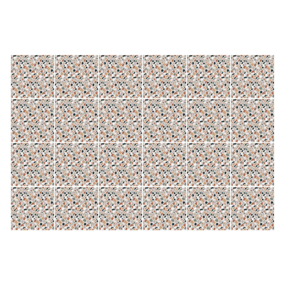 Naklejki samoprzylepne na kafelki Abstrakcyjne liście i kształty