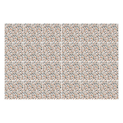 Naklejki samoprzylepne na kafelki Abstrakcyjne liście i kształty