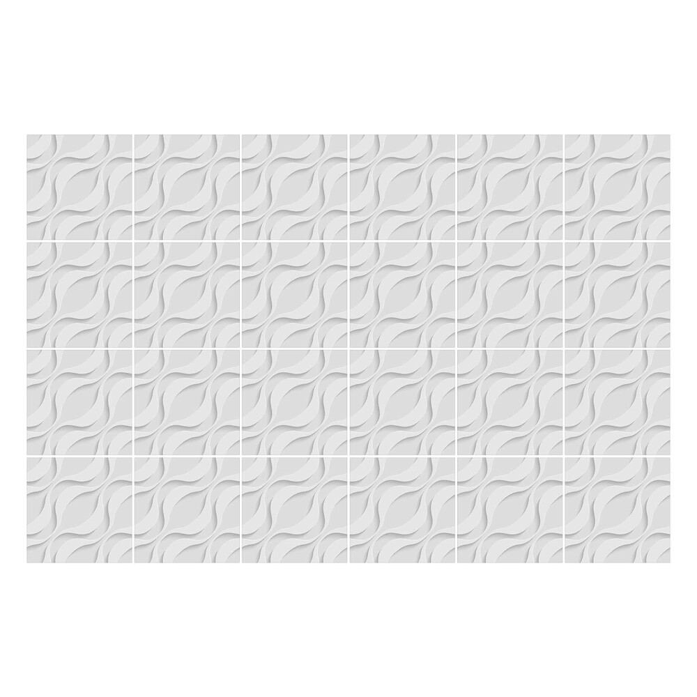 Naklejki samoprzylepne na kafelki Faliste motywy 3D